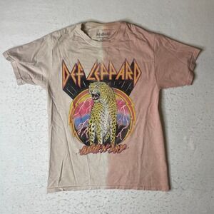 Def Leppard High 'n' Dry Tie Dye Graphic T‎ Shirt Size Small